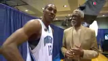 Dwight Howard wishes Bill Russell a Happy Birthday