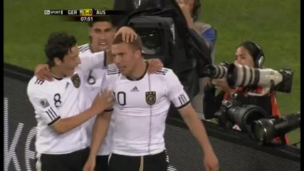 Germany 1 - 0 Australia (goal Podolski) 