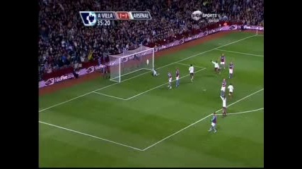 Астън Вила - Арсенал 1:2 Адебайор Гол