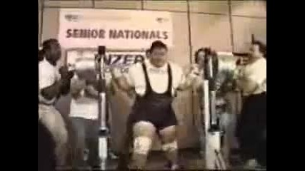 Shane Hammon Squatting 925lb/420kg 