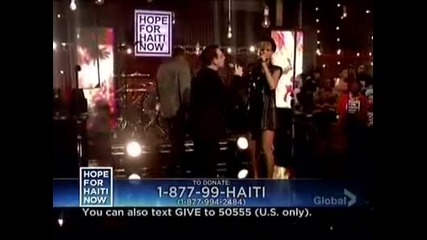 Jay - Z, Rihanna, The Edge & Bono Perform Stranded On Hope for Haiti! 