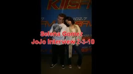 selena gomez kiss fm interview with jojo 2 3 10 part 1 of 2 