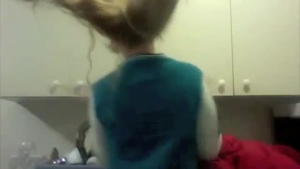 Little girls try cinnamon challenge and cry.