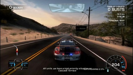 Need for Speed Hot Pursuit - P O L I C E Porsche 911 G T 3 R S Porsche Patrol