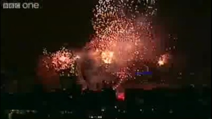 London Fireworks on New Years Day 2010