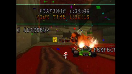 Crash Team Racing - Area Citadel City - Cortex Castle - Platinum Relic 