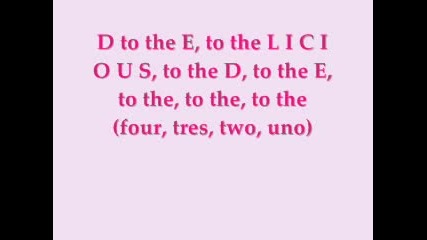 Fergie - Fergalicious ; Lyrics on Screen