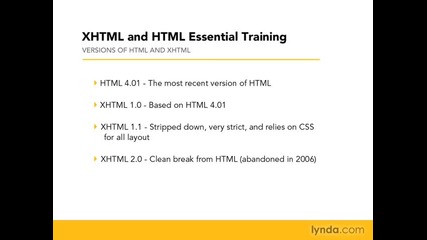Научи XHTML и HTML с Lynda.com Въведение 2част