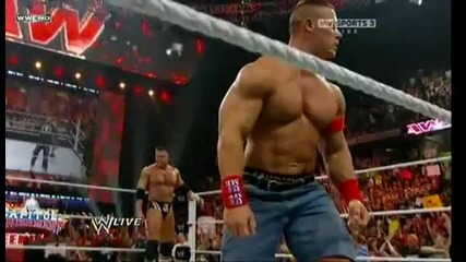 Wwe Raw 06.06.11 - Сина и Райли срещу Р Трут и Миз - Спецялен гост съдия Стив Остин Hd