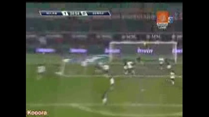 Ac Milan 1 - 1 Genoa - Beckham