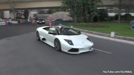 Човек кара Lamborghini Murcielago Lp640 из града