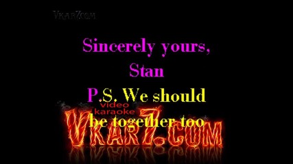 Eminem - Stan - karaoke instrumental