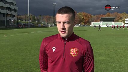 Марин Петков преди мача на младежите с Косово