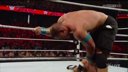 Cesaro с/у John Cena Us Title Open Challenge мач