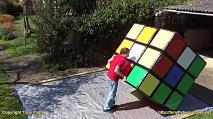 Да наредиш 100-килограмов куб на Рубик