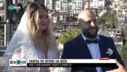 Младоженци гласуваха навръх сватбата си