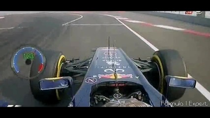 F1 Гран при на Индия 2012 - Vettel печели пол позишъна [hd][onboard]