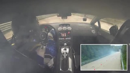 Lamborghini се запали на 402км/ч