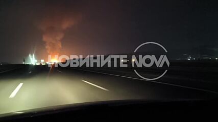 Голям пожар пламна между кварталите „Требич” и „Илиянци”
