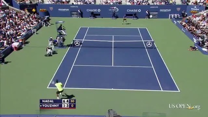 Us Open 2010 - Rafael Nadal vs. Mikhail Youzhny - Mens Singles Semifinal ( Highlights ) 
