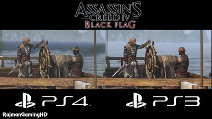 Assassin's Creed Iv Black Flag - Ps3 vs Ps4 Graphics Comparison