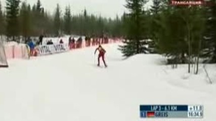 Биатлон. 2008 Преследване Mъже 7 кръг