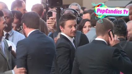 Звездата Джеръми Ренър на премиерата на филма Завръщането на Първият Отмъстител (2014)