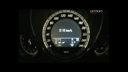 Mercedes E350 Cgi Top speed - 253km/h!!! 