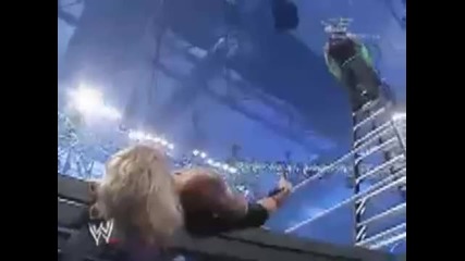 Jeff Hardy Leg Drop off a Ladder