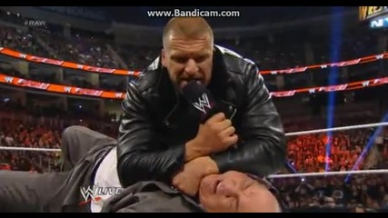 Triple H Attacks Paul Heyman
