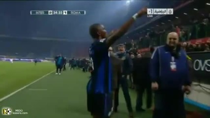 Интер - Рома 5:3 (всички голове) / Inter vs. Roma 5 - 3 (all goals) Calcio Serie A 06.02.2011 Hq 