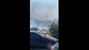 Пожар на паркинг в Свети Влас