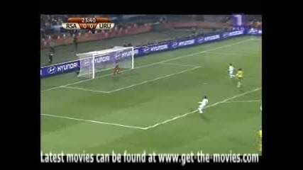 16.06.2010 Юар - Уругвай 0:1 Гол на Форлан Мондиал 2010 Юар 