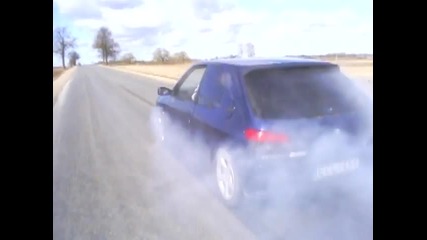 Peugeot 306 Gti burnout 