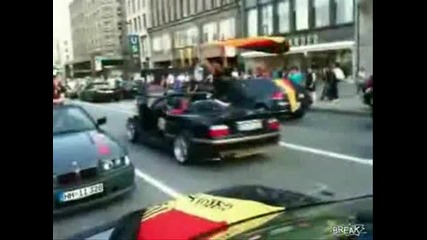 Германски фен се пребива 