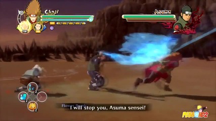 Naruto Shippuden Ultimate Ninja Storm 3 Asuma vs Choji Boss Battle