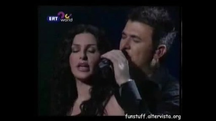 Antonis Remos and Elena Paparizou - San me koitas 