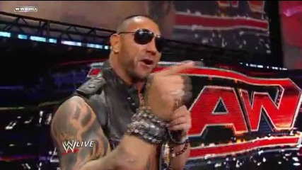 Raw 01/03/10 Batista и причината за действията му върху John Cena 