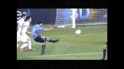 26.06.2010 - Световно Първенство - Уругвай 2 - 1 Южна Корея втори гол на Луис Суарез 