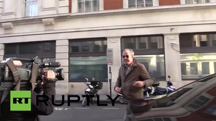 UK: Jeremy Clarkson arrives at BBC for first interview since Top Gear sacking