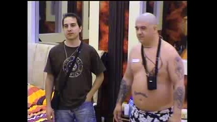 Big Brother Family Веселин наговаря Давид за номер - да се направи на умрял! 08.04.2010 