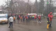 Феновете на ЦСКА се събират пред сектор Г