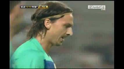 K - League All Stars 1 - 1 Barcelona (ibrahimovic) 