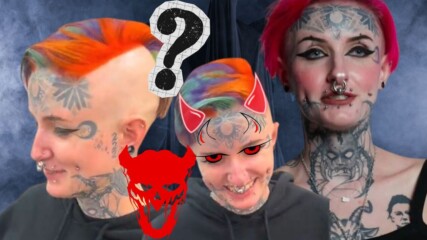 Жената с най-демоничните татуировки!?