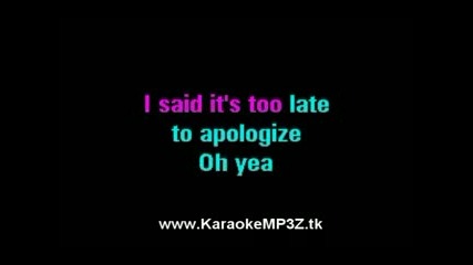 Apologize - Timbaland & One Republic - Karaoke Instrumental