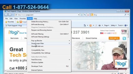 How to disable addons in Internet Explorer 8 on Windows 7