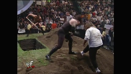 The Rock & Mankind vs Undertaker & Big Show - Tag Team Buried Alive Match - Tag Team Championship-fm