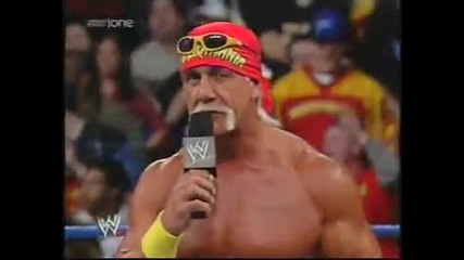 Hogan and The rock segment 06.02.2003