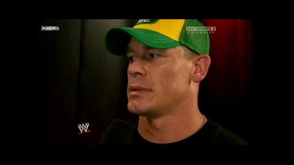 Wwe Raw 07.06.09 - John Cena Backstage Interview