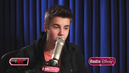 Justin Bieber 30 Second Challenge on Radio Disney's _celebrity Take_ with Jake
